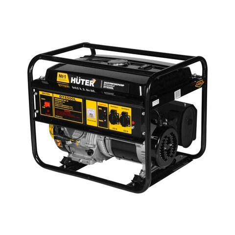 Бензиновый генератор HUTER DY6500L, 5500 Вт, 13 л.с., 4-тактный, 22 л, ручной стартер, 64/1/6 671266 - фото 309288