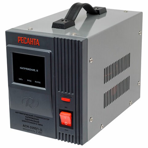Стабилизатор РЕСАНТА АСН-2000/1-Ц, 2000 Вт, 140-260 В, наполный, 63/6/4 671270