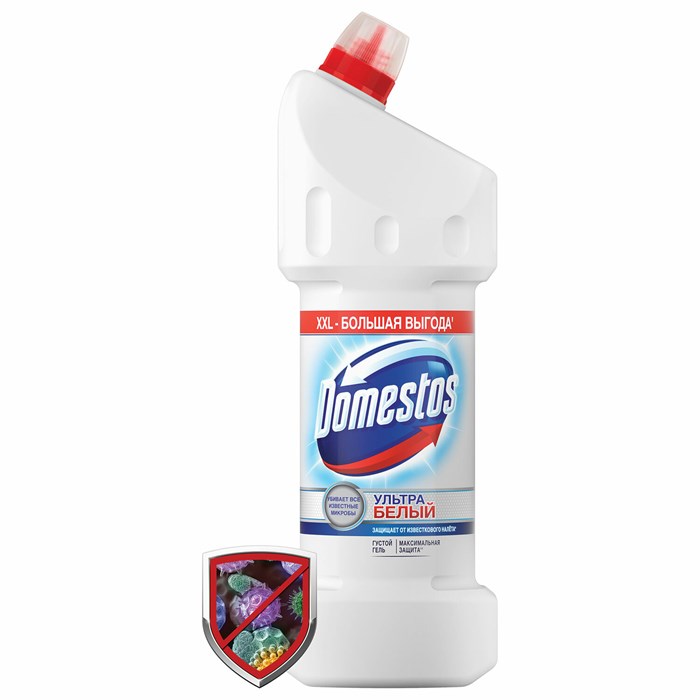 Средство для уборки туалета 1,5 л, DOMESTOS (Доместос) "Эксперт сила 7", "Ультра Белый", 67683236 606081 - фото 32104