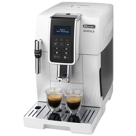 Кофемашина DELONGHI Dinamica ECAM 350.35.W, 1450 Вт, объем 1,8 л, ручной капучинатор, белая 453265 - фото 321910