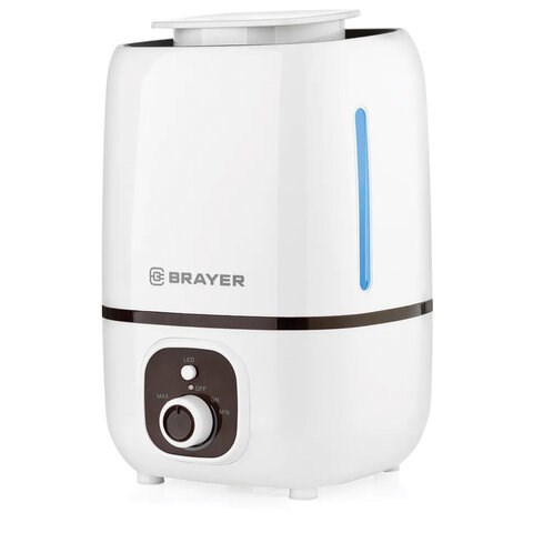 Увлажнитель воздуха BRAYER BR4701, объем бака 3 л, 25 Вт, арома-контейнер, белый 456128 - фото 322209