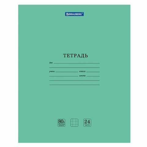 Тетрадь BRAUBERG "EXTRA" 24 л., клетка, плотная бумага 80 г/м2, обложка картон, 105710 105710 - фото 322936