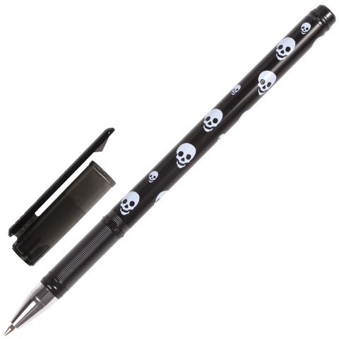 Ручка шариковая BRAUBERG "Jolly Roger", СИНЯЯ, корпус с печатью, узел 0,7 мм, линия письма 0,35 мм, 141536 141536 - фото 324965