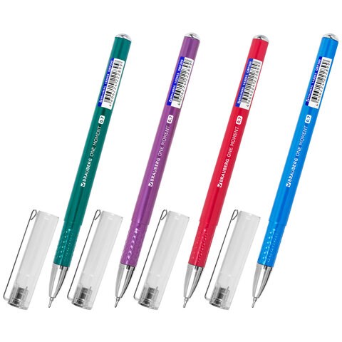 Ручка шариковая масляная BRAUBERG Oxet Color, СИНЯЯ, корпус ассорти, В ДИСПЛЕЕ, игольчатый узел 0,7 мм, линия письма 0,35 мм, 143003 143003