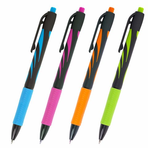 Ручка шариковая автоматическая BRAUBERG ULTRA-RT NEON, СИНЯЯ, 0,7 мм, линия 0,35 мм, 143932 143932 - фото 325523