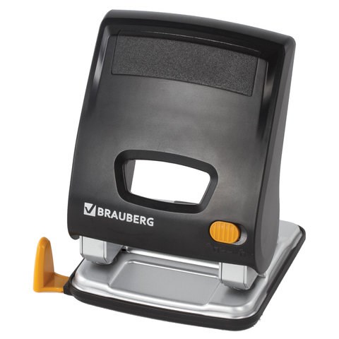 Дырокол ЭНЕРГОСБЕРЕГАЮЩИЙ BRAUBERG "Easy Press", до 30 л., БЕЗ УСИЛИЙ, 224343 224343 - фото 327984