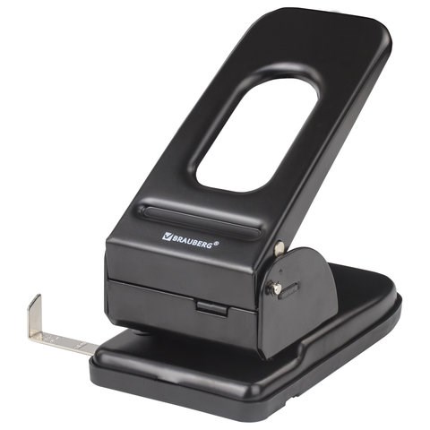 Дырокол металлический МОЩНЫЙ BRAUBERG Heavy duty, до 60 л., черный, 226868 226868
