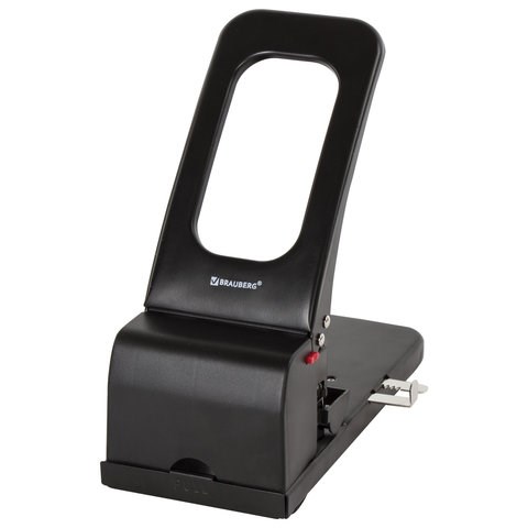 Дырокол металлический МОЩНЫЙ BRAUBERG "Heavy duty", до 100 л., черный, 226869 226869 - фото 328248