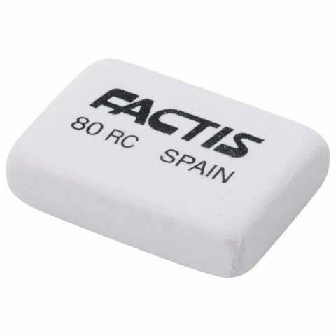 Ластик FACTIS 80 RC (Испания), 28х20х7 мм, белый, прямоугольный, CNF80RC 228000 - фото 328393