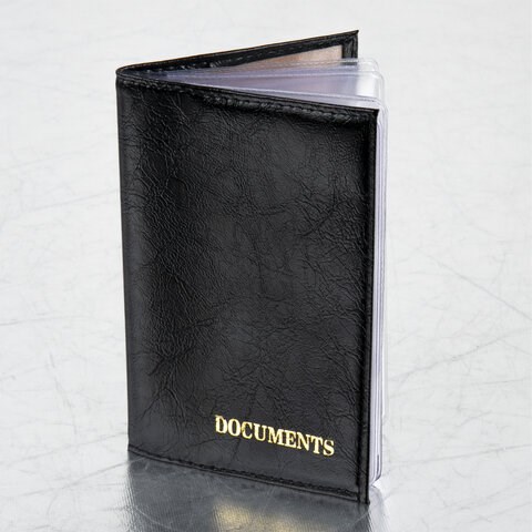 Обложка для автодокументов STAFF "Profit", экокожа, "DOCUMENTS", черная, 237181 237181 - фото 329225