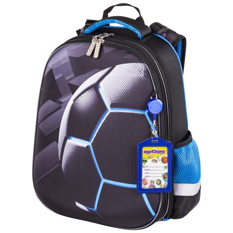 Ранец ЮНЛАНДИЯ EXTRA с дополнительным объемом, 2 отделения, "Soccer ball", 38х29х18 см, 270677 270677 - фото 329956