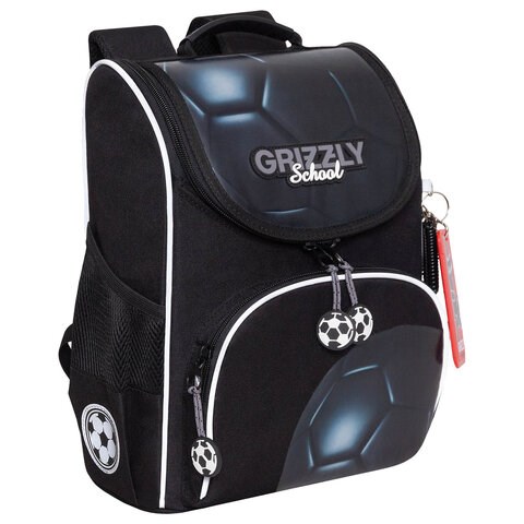 Ранец GRIZZLY анатомическая спинка, с мешком для обуви, для мальчиков, BALL, 33х25х13 см, RAm-485-5/1 272795 - фото 330765