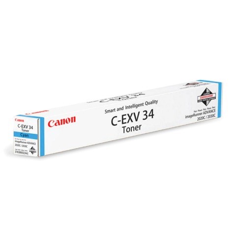 Тонер CANON (C-EXV34C) iR C9060/C9065/C9070, голубой, оригинальный, ресурс 16000 страниц, 3783B002 320716 - фото 331269