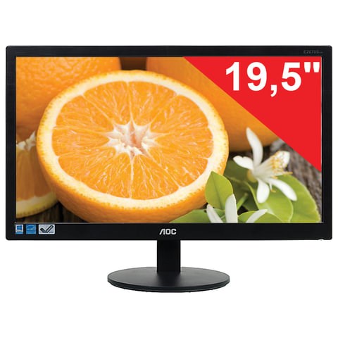 Монитор AOC E2070SWN (/01), 19,5" (50 см), 1600x900, 16:9, TN+film, 5 мс, 200 cd, VGA, черный 354073 - фото 331434