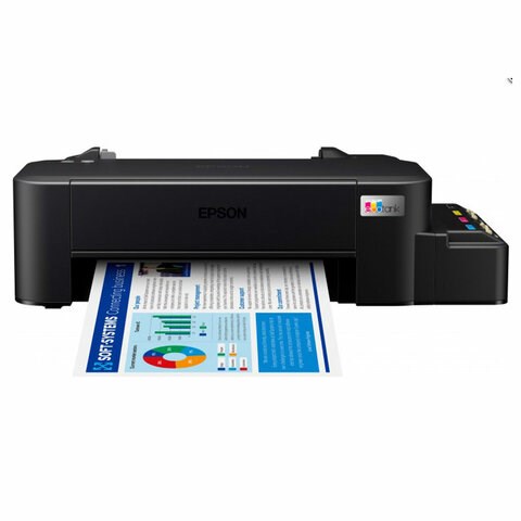 Принтер струйный EPSON L121, А4, 9 стр./мин (ч/б), 4,8 стр./мин (цв.), 720 x 720 dpi, C11CD76414 354815 - фото 331517