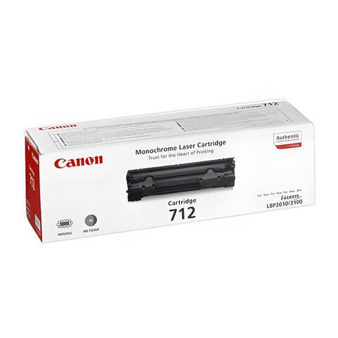 Картридж лазерный CANON (712) LBP-3010/3100 и другие, оригинальный, ресурс 1500 стр., 1870B002 360553 - фото 331659
