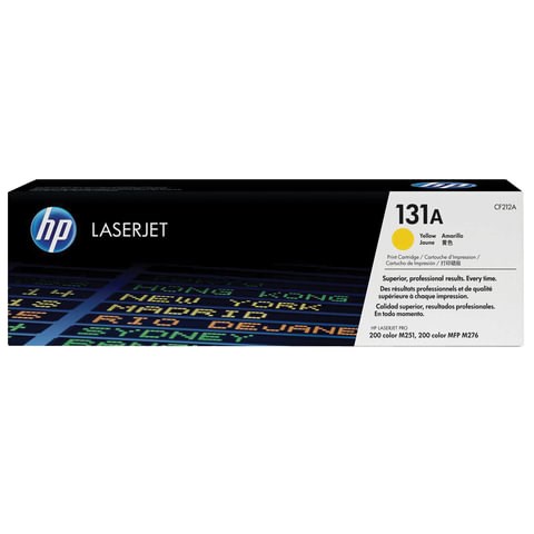 Картридж лазерный HP (CF212A) CLJ Pro 200 M276n/M276nw, №131A, желтый, оригинальный, ресурс 1800 страниц 361092 - фото 331768