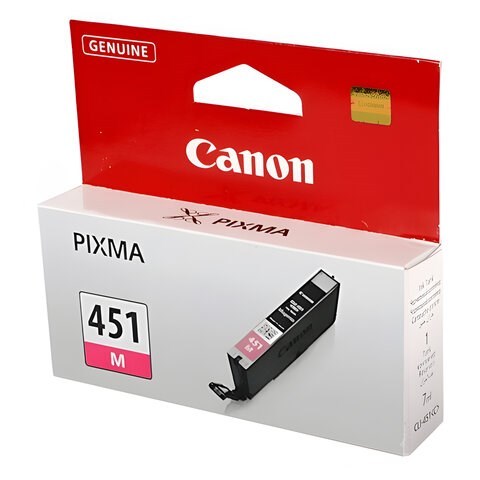 Картридж струйный CANON (CLI-451M) Pixma iP7240 и другие, пурпурный, оригинальный, 6525B001 361134 - фото 331773
