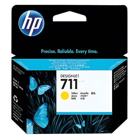 Картридж струйный для плоттера HP (CZ132A) DesignJet T120/T520, №711, желтый, оригинальный 361144 - фото 331783