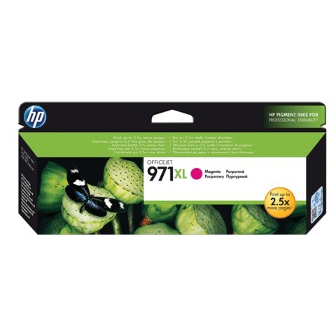 Картридж струйный HP (CN627AE) OfficeJet Pro X576/476/451/551, №971XL, пурпурный, оригинальный, ресурс 6600 страниц 361499 - фото 331914