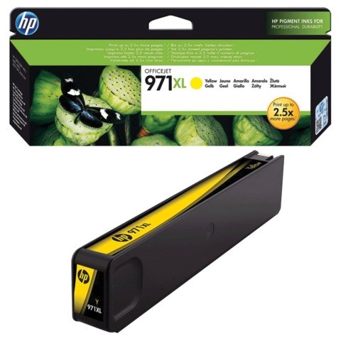 Картридж струйный HP (CN628AE) OfficeJet Pro X576/476/451/551, №971XL, желтый, оригинальный, ресурс 6600 страниц 361500 - фото 331915