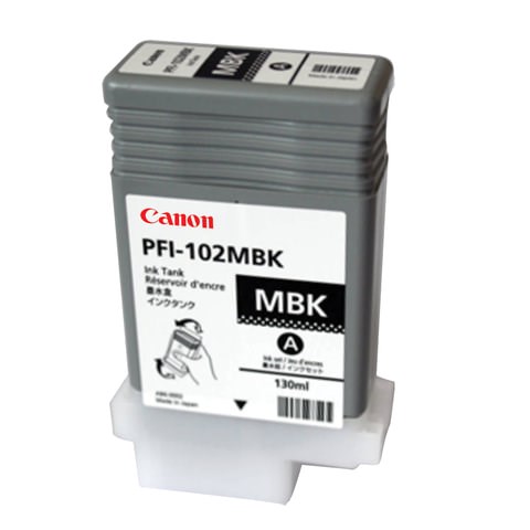Картридж струйный CANON (PFI-102МBK) iPF500/510/F600/605/610/650/655/700, матовый, черный, оригинальный, 130 мл, 0894B001 361554 - фото 331946