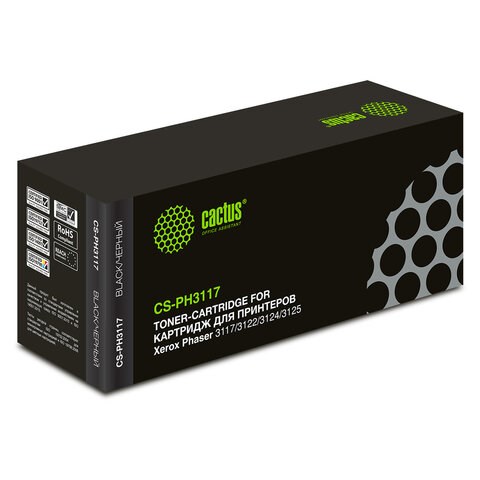 Картридж лазерный CACTUS (CS-PH3117) для XEROX Phaser3117/3122/3124/3125, ресурс 3000 стр. 361769 - фото 332000