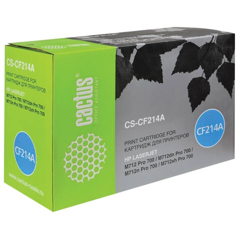 Картридж лазерный CACTUS (CS-CF214A) для HP LaserJet Enterprise M725/M712, ресурс 10000 стр. 362083 - фото 332204