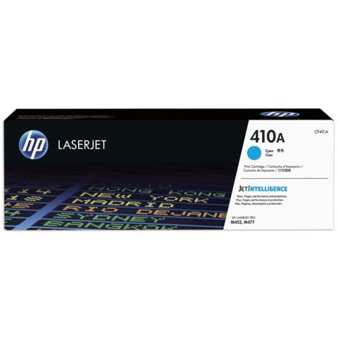 Картридж лазерный HP (CF411A) LaserJet Pro M477/M452, №410A, голубой, оригинальный, ресурс 2300 страниц 362113 - фото 332225