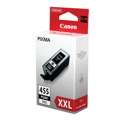 Картридж струйный CANON (PGI-455PGBK XXL)PIXMA MX724/924/iX6840, черный пигментный, оригинальный, ресурс 1000 стр., 8052B001 362268 - фото 332265