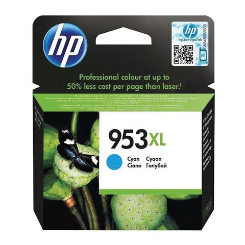 Картридж струйный HP (F6U16AE) Officejet Pro 8710/8210, №953XL, голубой, увеличенный ресурс 1600 стр., оригинальный 362290 - фото 332280