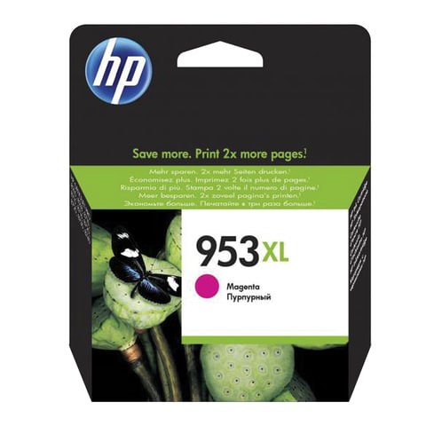 Картридж струйный HP (F6U17AE) Officejet Pro 8710/8210, №953XL пурпурный увеличенный ресурс 1600 стр., оригинальный 362292 - фото 332282