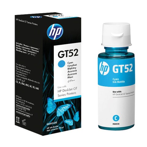 Чернила HP GT52 (M0H54AE) для InkTank 315/410/415, SmartTank 500/515/615 голубые, ресурс 8000 страниц, оригинальные 362322 - фото 332305