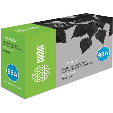 Картридж лазерный CACTUS (CS-C4096A) для HP LaserJet 2100/2200, ресурс 5000 стр. 362451 - фото 332364