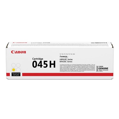 Картридж лазерный CANON (045HY) MF635/633/631/LBP 611/613, желтый, ресурс 2200 стр., оригинальный, 1243C002 362925 - фото 332618