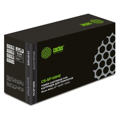 Картридж лазерный CACTUS (CS-SP150HE) для RICOH SP150/SP150w/SP150SU/SP150SUw, ресурс 1500 стр. 362962 - фото 332645