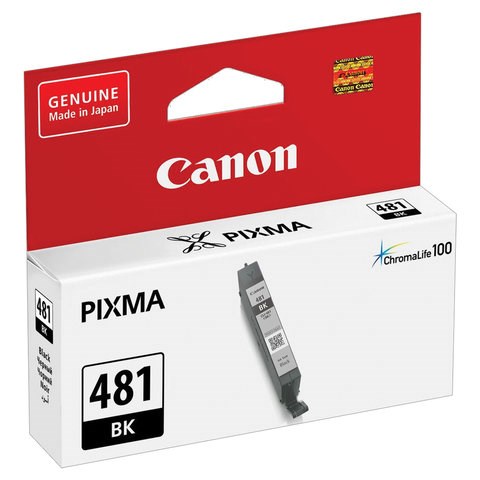 Картридж струйный CANON (CLI-481BK) для PIXMA TS704 / TS6140, черный, ресурс 1478 страниц, оригинальный, 2101C001 363212 - фото 332789