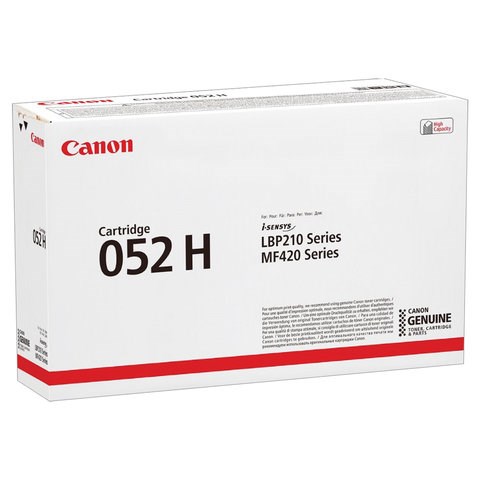 Картридж лазерный CANON (052H) MF421dw / MF426dw / MF428x / MF429x, ресурс 9200 страниц, оригинальный, 2200C002 363221 - фото 332798