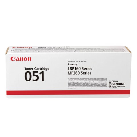 Картридж лазерный CANON (051) i-SENSYS LBP162dw/MF264dw/267dw/269dw, ресурс 1700 страниц, оригинальный, 2168C002 363226 - фото 332803