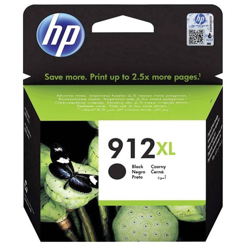 Картридж струйный HP (3YL84AE) для HP OfficeJet Pro 8023, №912XL черный, ресурс 825 страниц, оригинальный 363471 - фото 333022