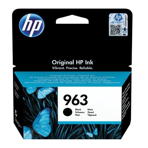 Картридж струйный HP (3JA26AE) для HP OfficeJet Pro 9010/9013/9020/9023, №963 черный, ресурс 1000 страниц 363476 - фото 333027