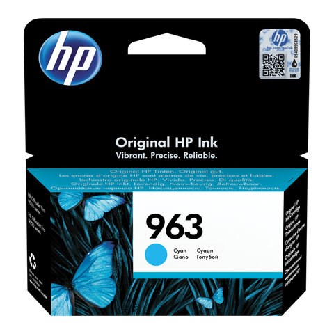 Картридж струйный HP (3JA23AE) для HP OfficeJet Pro 9010/9013/9020/9023, №963 голубой, ресурс 700 страниц 363477 - фото 333028