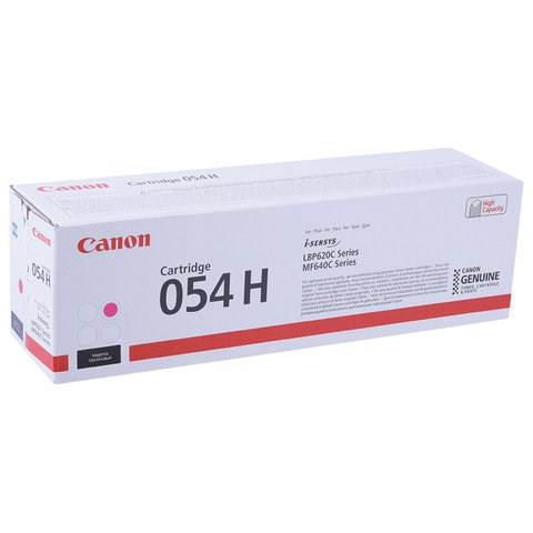 Картридж лазерный CANON (054HM) для i-SENSYS LBP621Cw/MF641Cw/645Cx, пурпурный, ресурс 2300 страниц, оригинальный, 3026C002 363491 - фото 333042