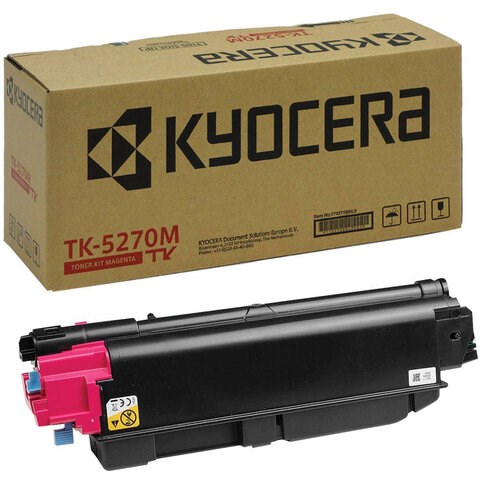 Тонер-картридж KYOCERA (TK-5270M) M6230cidn/M6630cidn/P6230cdn, пурпурный, оригинальный, ресурс 6000 страниц, 1T02TVBNL0 363745 - фото 333231