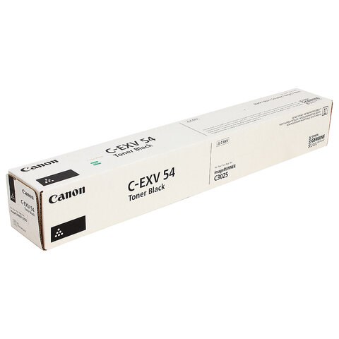 Тонер CANON (C-EXV54Bk) C3025i, черный, оригинальный, ресурс 15500 страниц, 1394C002 363756 - фото 333242