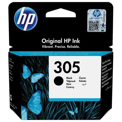 Картридж струйный HP (3YM61AE) DJ 2320/2720/4120, №305, черный, оригинальный, ресурс 120 страниц 363781 - фото 333267