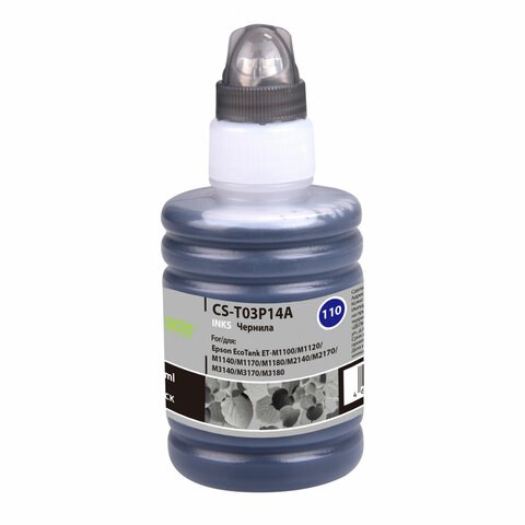 Чернила CACTUS (CS-T03P14A) для Epson M1100/M1120/M1170/M2140/M2170, черные, 140 мл 364197 - фото 333577