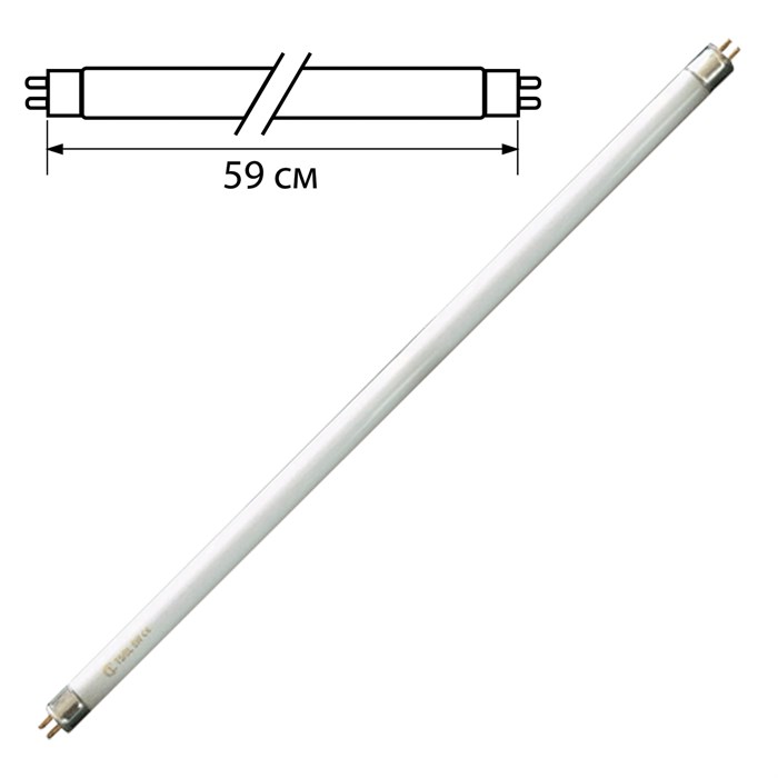 Лампа люминесцентная OSRAM L18/765, 18 Вт, цоколь G13, в виде трубки, длина 59 см, днев. белый свет 450646 - фото 334908