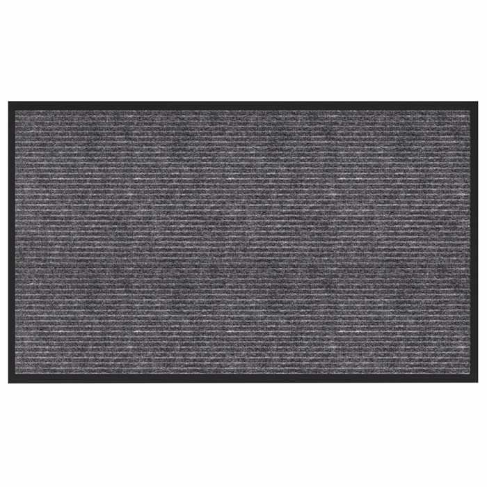 Коврик придверный 90х150 см, СЕРЫЙ, влаго-грязезащитный, 450 г/м2, ребристый, PRIMILA (ПРИМИЛА) EXTRA, 701026 701026