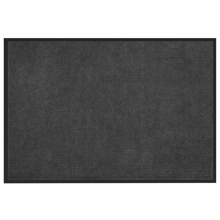 Коврик придверный 80х120 см, СЕРЫЙ, влаго-грязезащитный, 430 г/м2, ребристый, ЛЮБАША СТАНДАРТ, 701037 701037